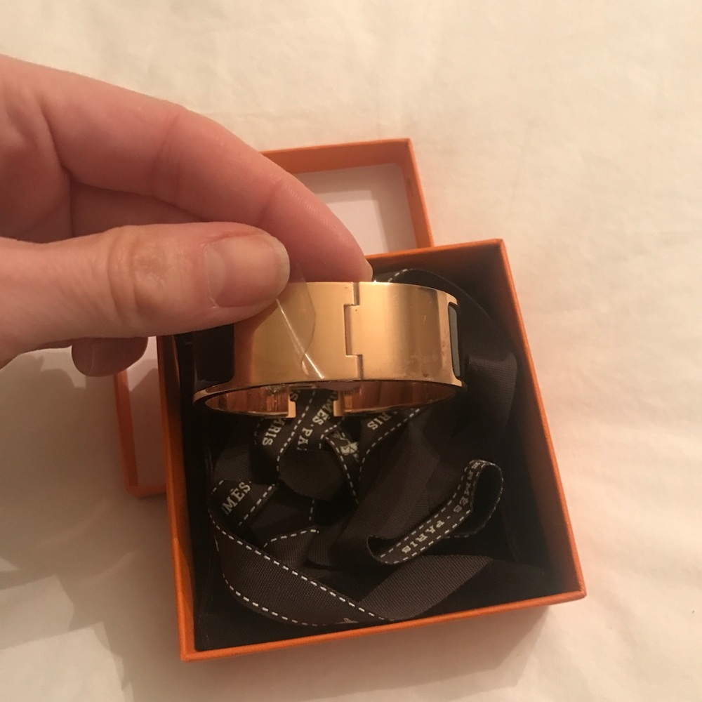 Hermes Gold and Black Bracelet - Picture 3 of 14